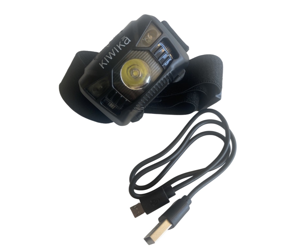 Stirnlampe 3 LED-Sensor-Stirnlampe für Trailrunning oder Wandern mit Kabel