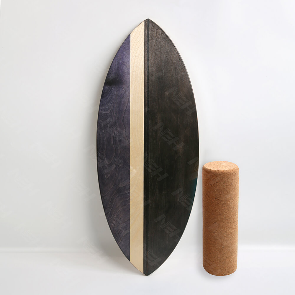 Balance Board schwarz mit Rolle